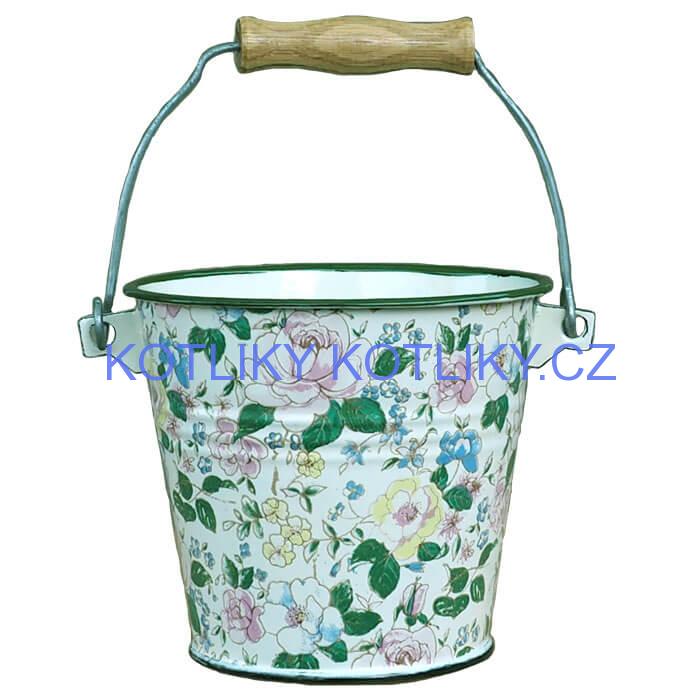 Smaltované vědro 1 L DECOR