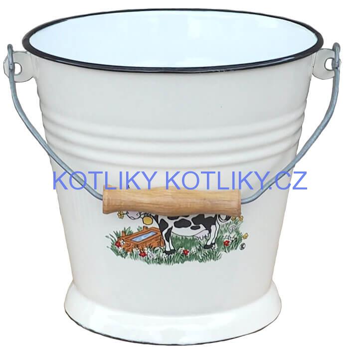Smaltované vědro 5 L DECOR