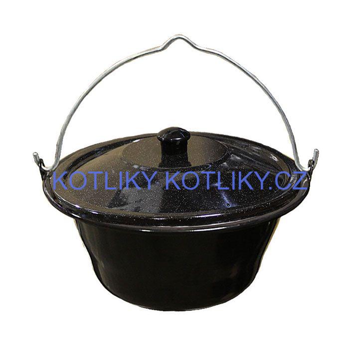 Smaltovaný kotlík 16 L + poklice