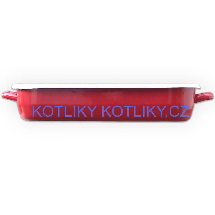 Smaltovaný pekáč 40 x 21,5 cm ČERVENÝ
