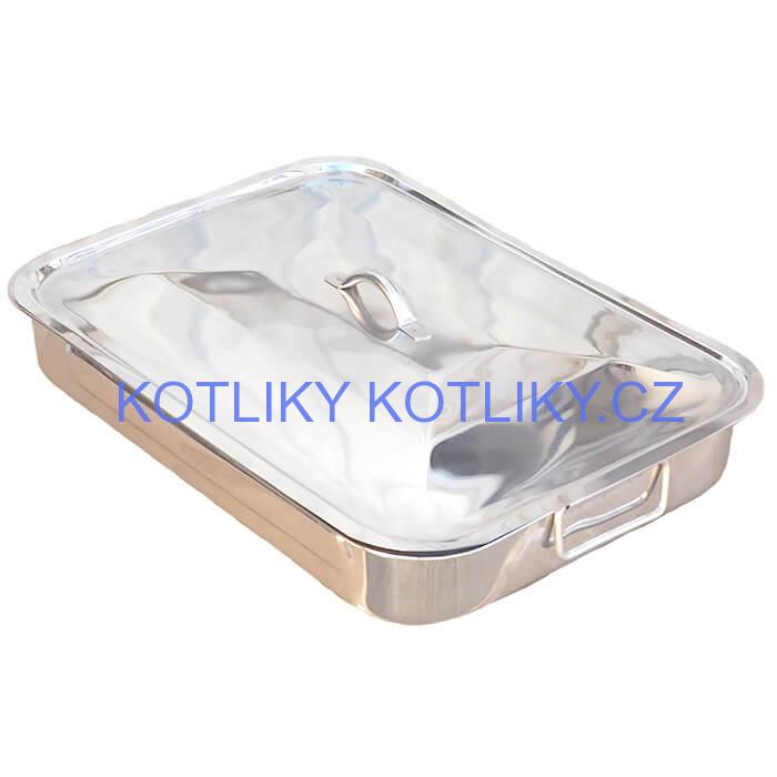 Nerezový pekáč s poklicí 42 x 31 cm INOX