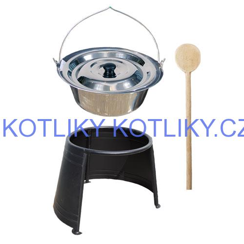 Antikorový kotlík 22 L + chránič plamene