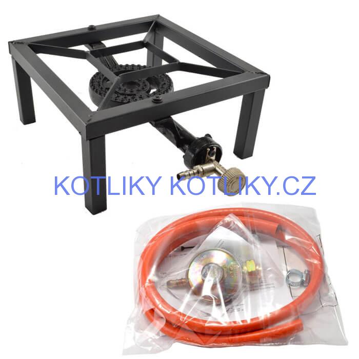 Plynový hořák HU 3 kW + tlaková hadice 1,5 m + regulátor tlaku 30 mbar