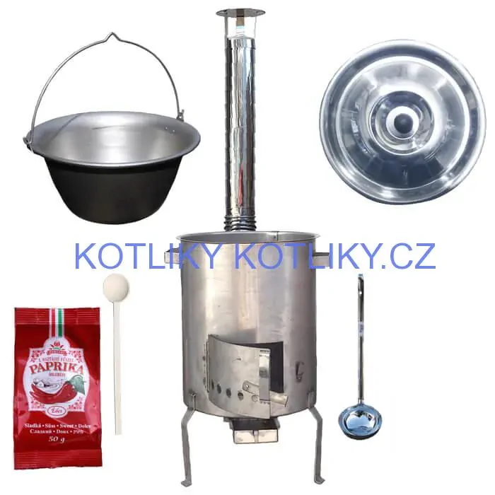 Nerezový kotlík 20 L (1,5 mm) + nerezová kotlina (1,5 mm) 39 cm STRONG EXCLUSIVE