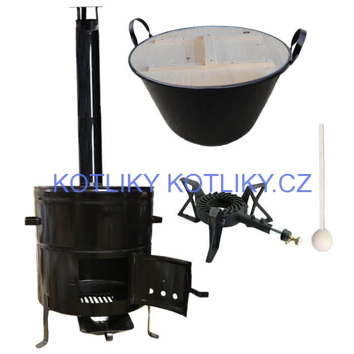 Zabijačkový kotlový set 100 L + hořák + kouřovod zdarma!