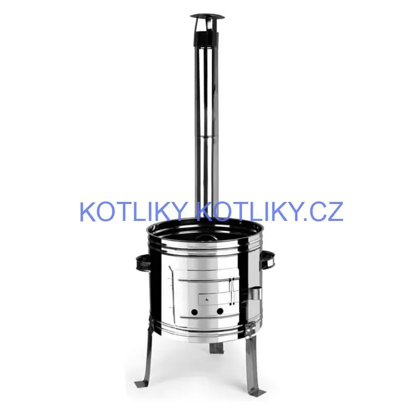 Smaltovaný kotlík 13 L + nerezová kotlina 36 INOX + misky 12 ks