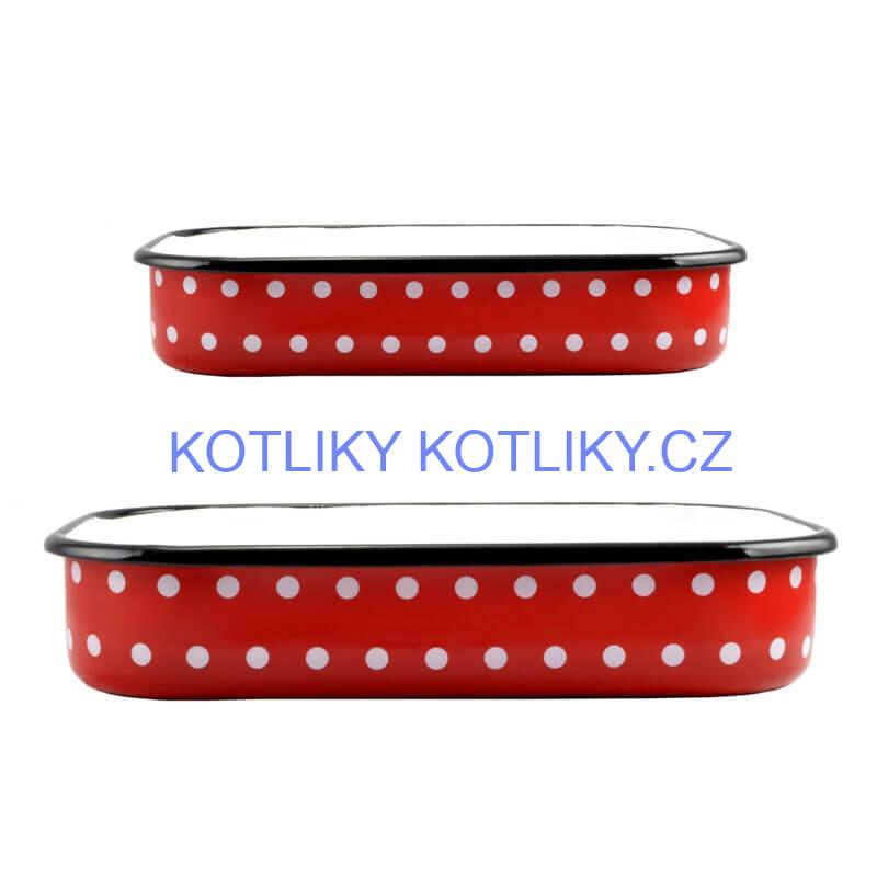Smaltované pekáče DECOR 2 ks