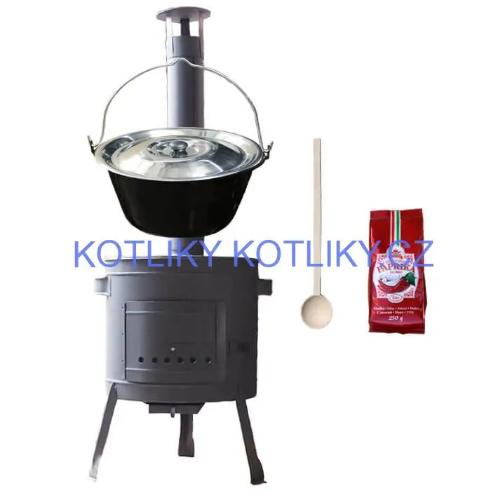 Smaltovaný kotlík 25 L (1,2 mm) + silnostěnná (1,5 mm) žáruvzdorná kotlina BALKY STRONG 42 PLUS 600
