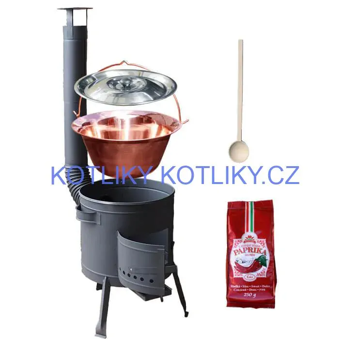 Měděný kotlík 20 L (1,2 mm) + silnostěnná (1,5 mm) žáruvzdorná kotlina BALKY STRONG 42 PLUS 600