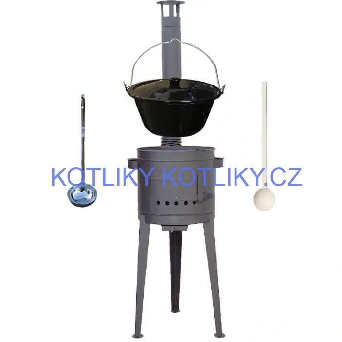 Smaltovaný kotlík 25 L (1,2 mm) + vysoká kotlina (2,0 mm) HODO 42 PLUS 600