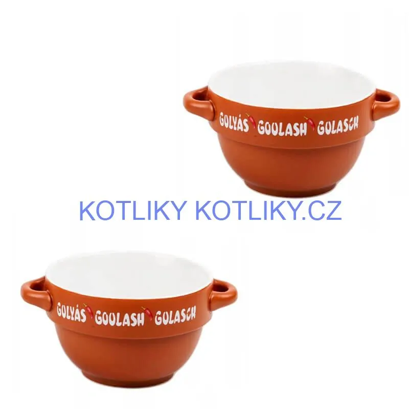 Keramické misky na servírování guláše 0,75 l, 4 ks
