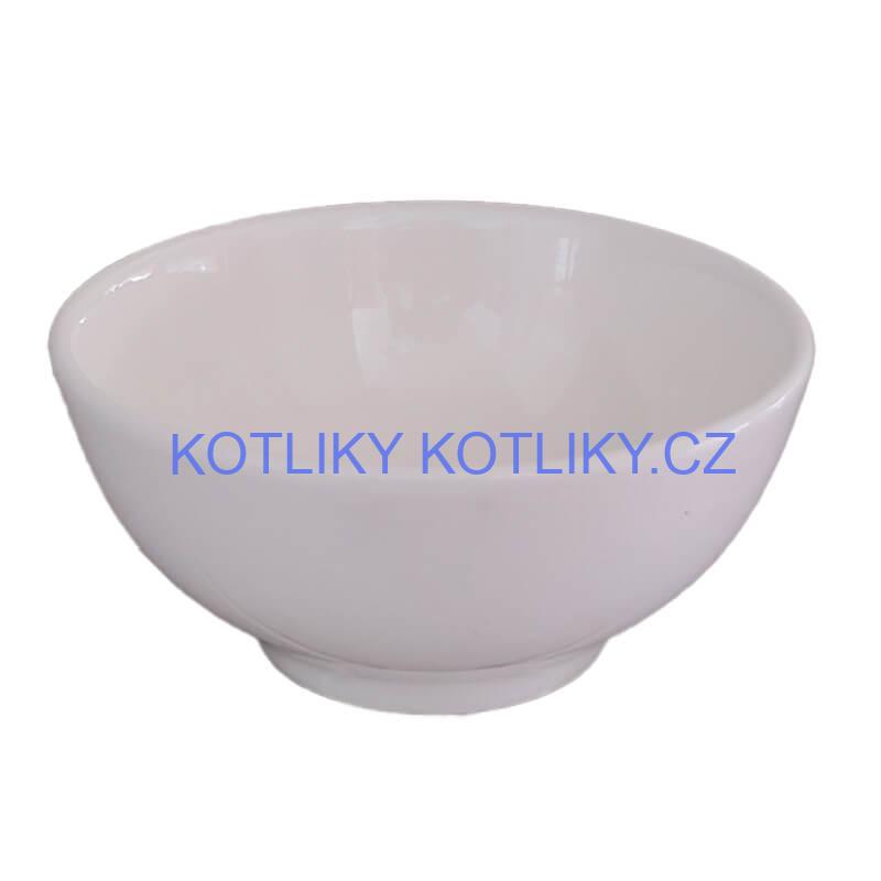 Keramické misky na servírování guláše 15 cm 6 ks bílé