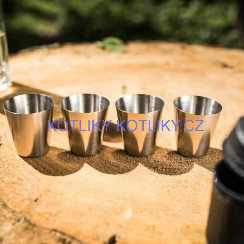 Turistické sklenice v pouzdru 4 ks 20 ml