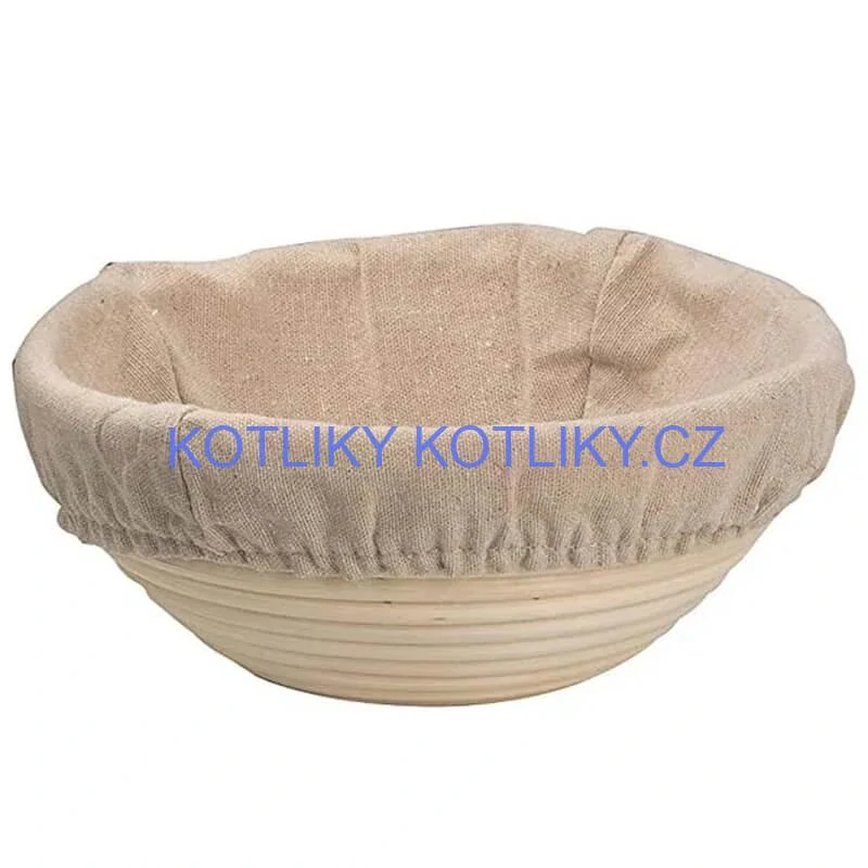 Ratanová miska na kynutí chleba – kulatá