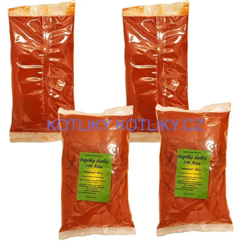 Paprika sladká 140 ASTA 4 x 250 g (1000 g)