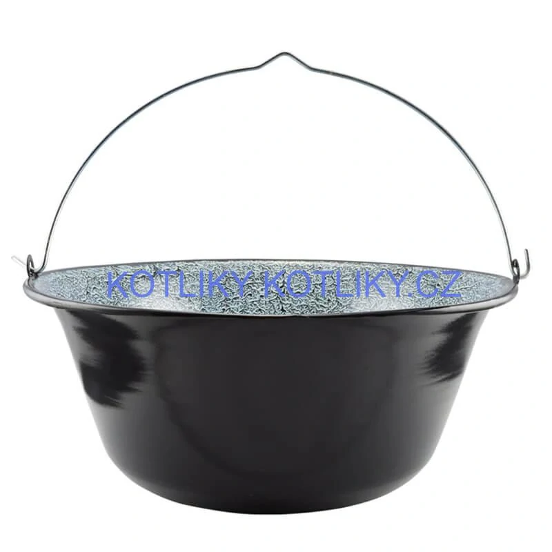 Smaltovaný kotlík (1,2 mm) 30 L + plynový hořák k PB + nízká kotlina 45 PLUS 600 + nerezová poklice INOX