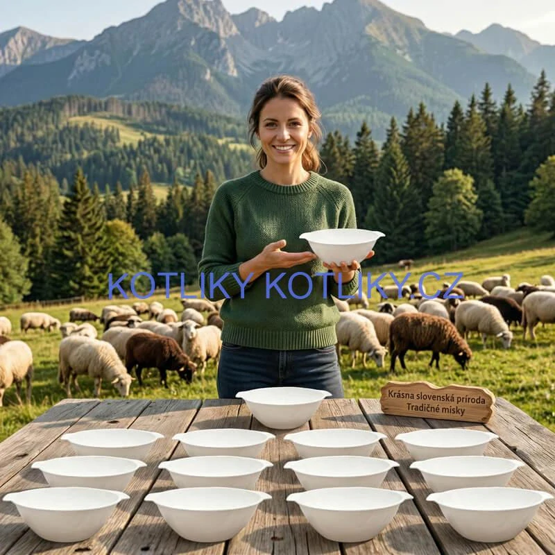 Sada 12 ks: Plastová miska na fajnový kotlíkový guláš a polévky – 500 ml