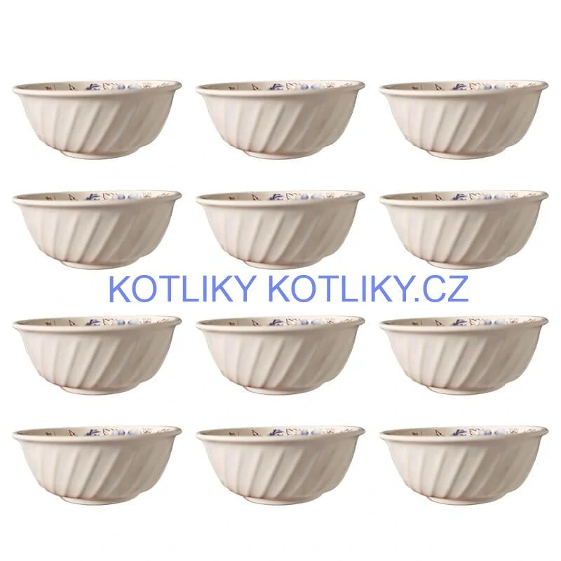 Plastová miska s květinovým vzorem (750 ml) – nyní v sadě 12 kusů!