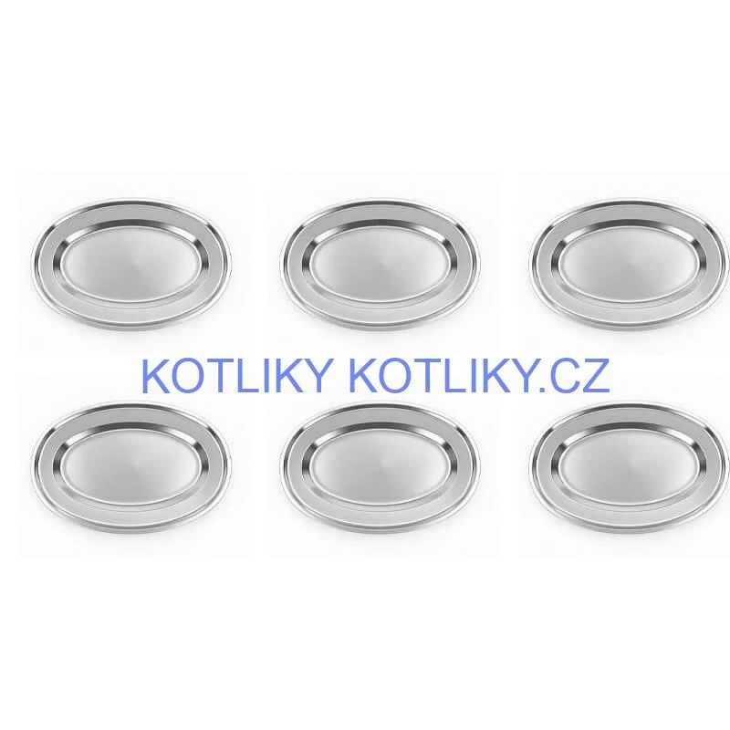 Nerezové podnosy pro catering - set 6 ks (30,5cm) - Servíruj s jistotou a stylem