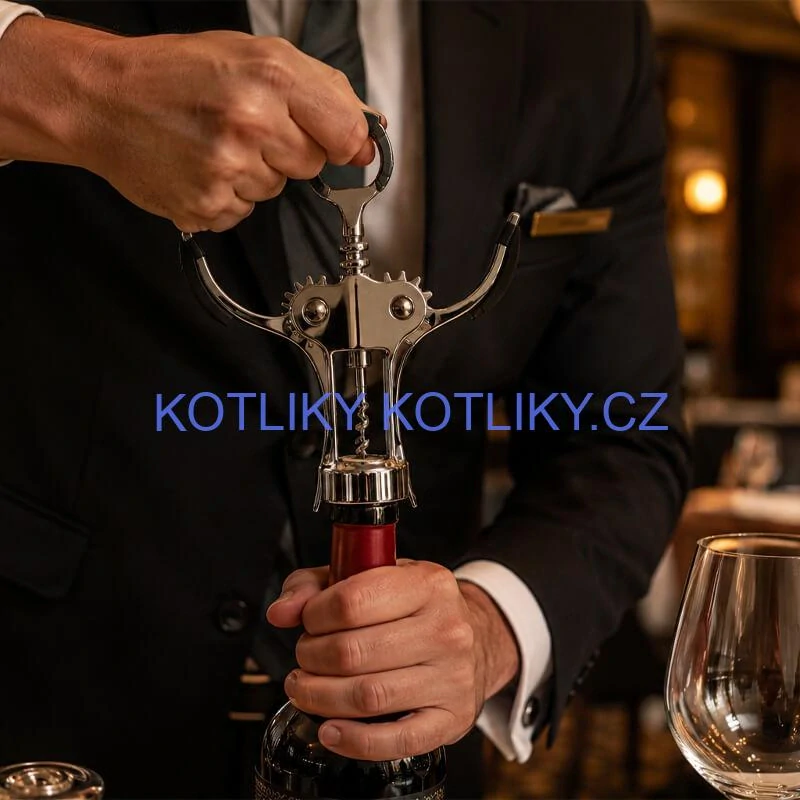 Otvírák na víno 1 ks – kovová vývrtka