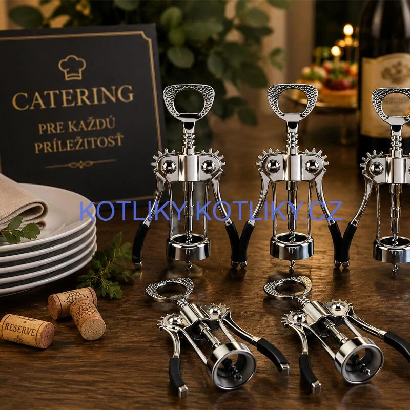 Sada 5 otvíráků na víno – vývrtky pro catering a oslavy