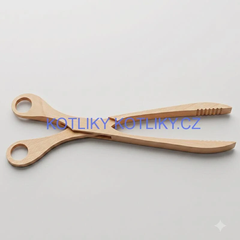 Dřevěné grilovací kleště 29 cm