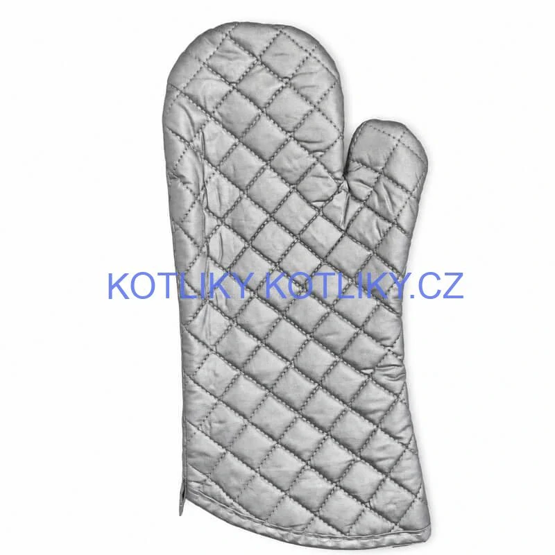 Chňapka stříbrná s dlouhým rukávem 35 cm