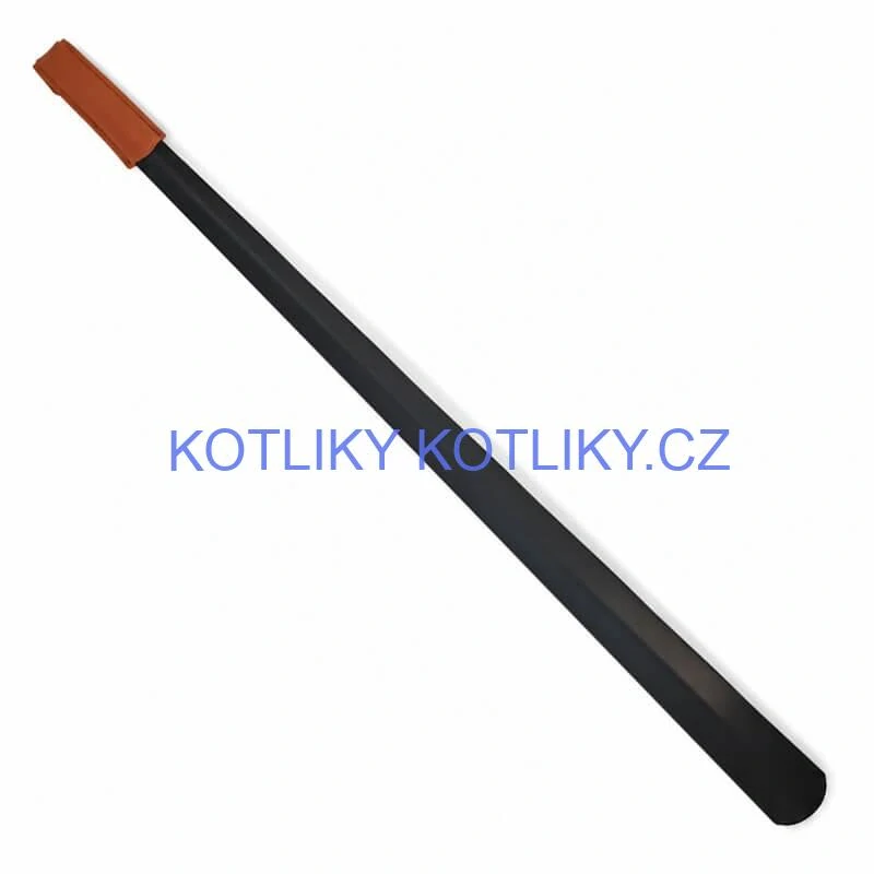 Kovová lžíce na boty 80 cm s rukojetí ze syntetické kůže