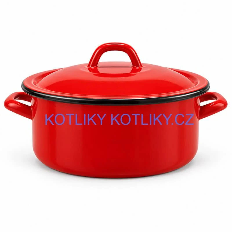 Smaltovaný kastrol FALCO s poklicí