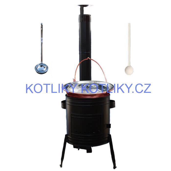 Měděný kotlík 14 L (1,2 mm) + kovová kotlina 36 PARTY (KOV)