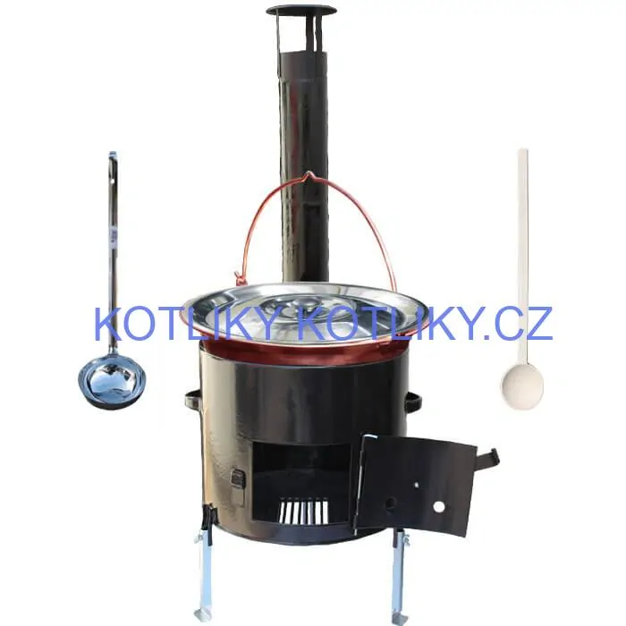 Měděný kotlík 10 L + smaltovaná kotlina 31 EXCLUSIVE