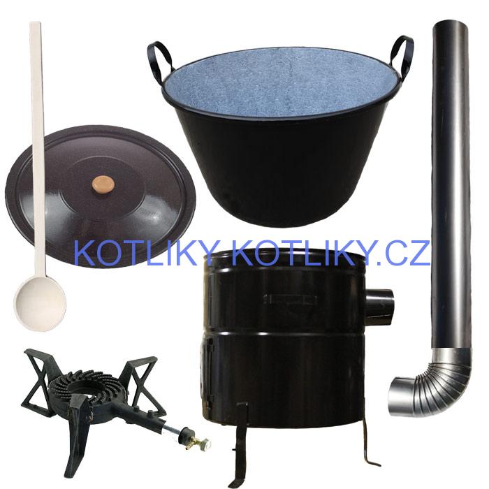 Zabijačkový kotlový set 80 L + hořák + kouřovod zdarma!