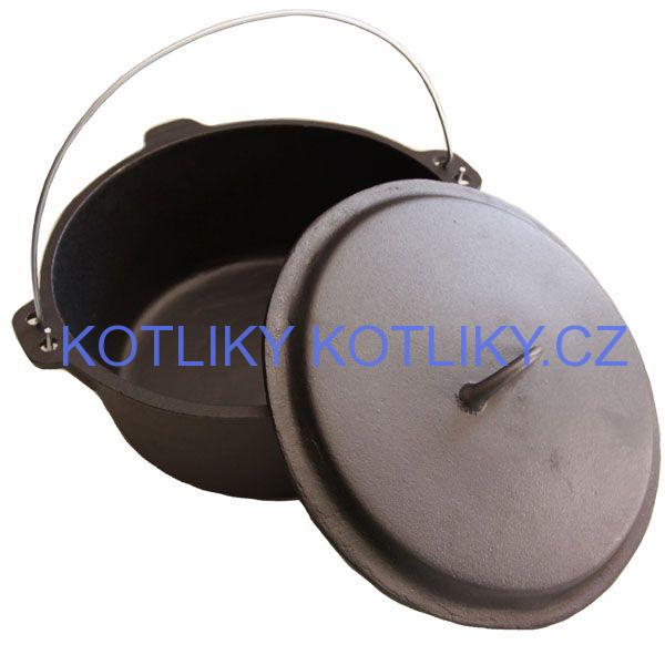 Litinový kotlík 7,2 L + poklice