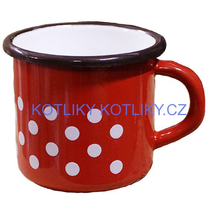 Smaltovaný hrnek 0,4 L (tečky)
