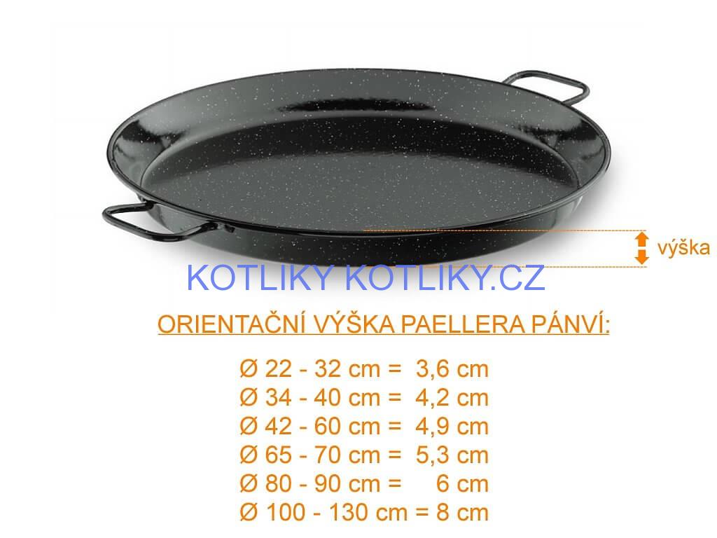 Paella pánev VACA SMALT 70 cm