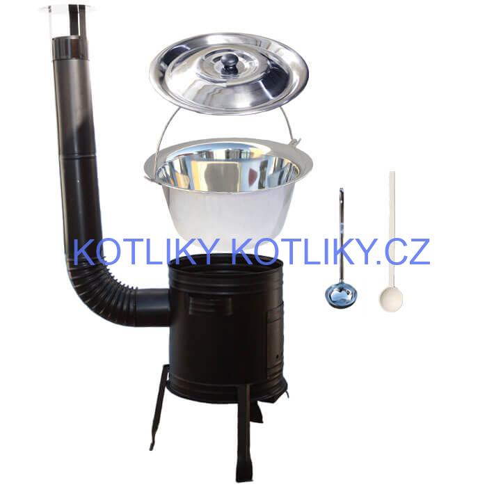 Nerezový kotlík 20 L (0,8 mm) + kovová kotlina 39 CLASSIC (KOV)