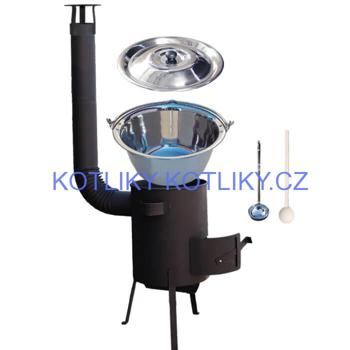 Nerezový kotlík 30 L (1,2 mm) + žáruvzdorná kotlina 45 PLUS 600 4 MM