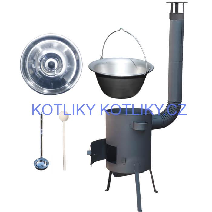 Nerezový kotlík 20 L (1,5 mm) + žáruvzdorná kotlina 42 PLUS 600 4 MM