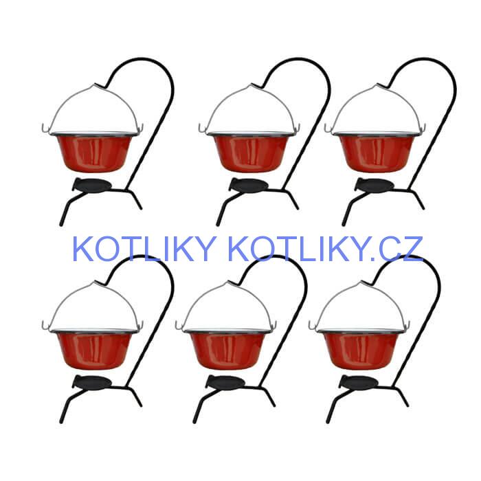 Servírovací souprava SMALT RED 6 ks