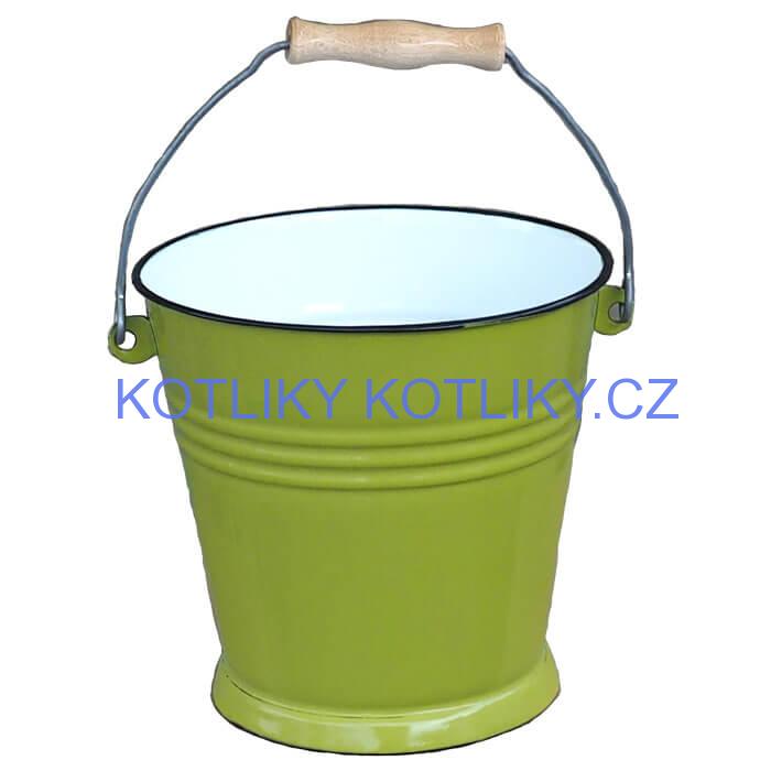 Smaltované vědro 5 L GREEN