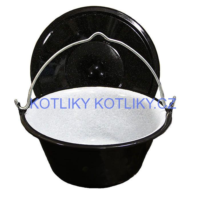 Smaltovaný kotlík 8 L + poklice