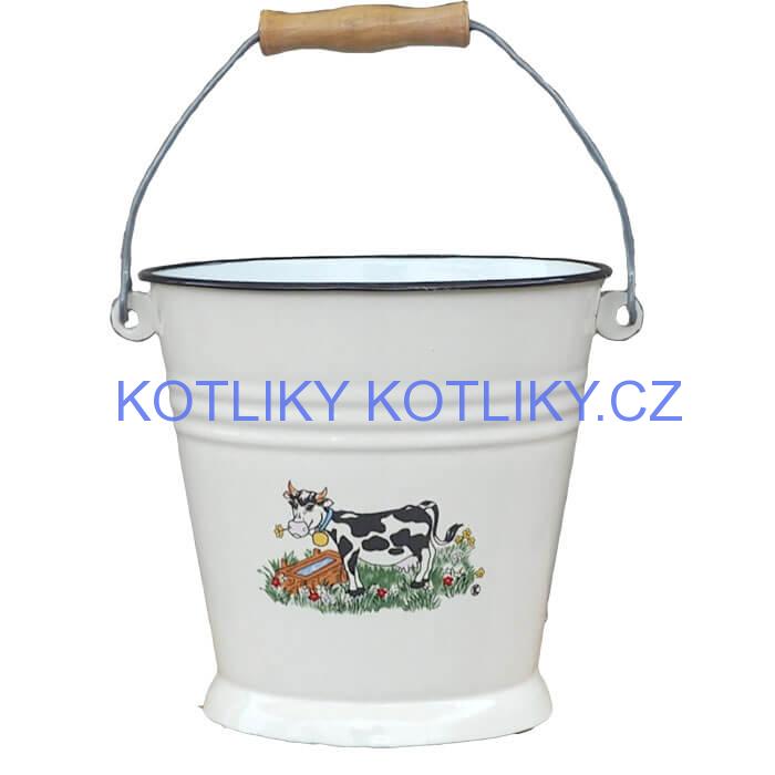 Smaltované vědro 5 L DECOR