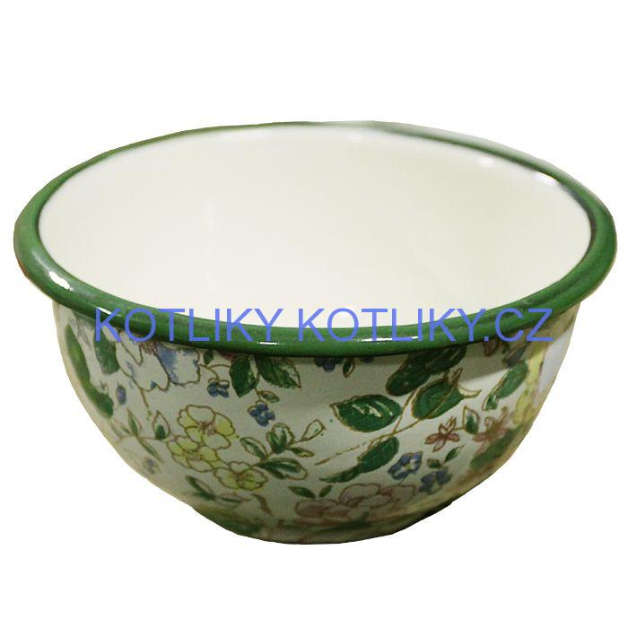 Smaltovaná vzorovaná miska 15 cm DECOR