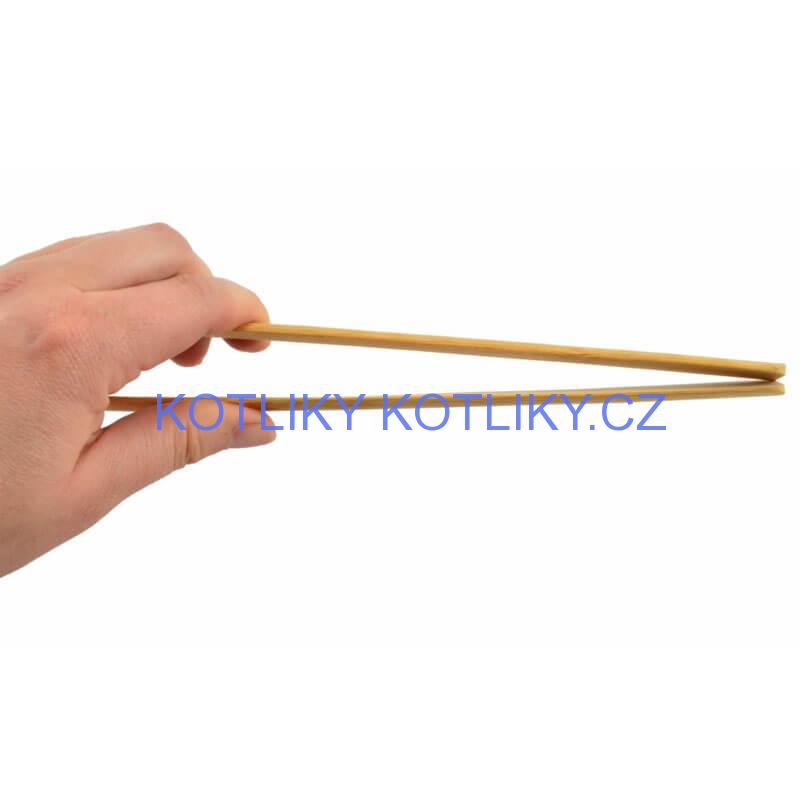 Dřevěné grilovací kleště 30 cm