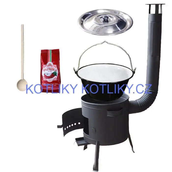 Smaltovaný kotlík 25 L (1,2 mm) + silnostěnná (1,5 mm) žáruvzdorná kotlina BALKY STRONG 42 PLUS 600