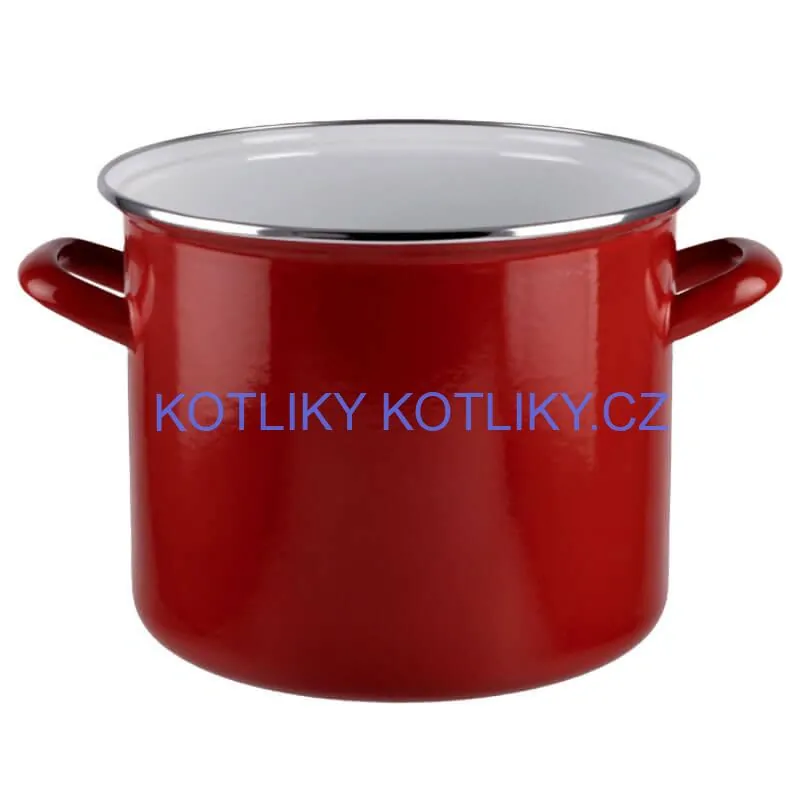 Smaltovaný hrnec s poklicí 2 l červený + pikantní směs koření 50 g Kotlíkový guláš