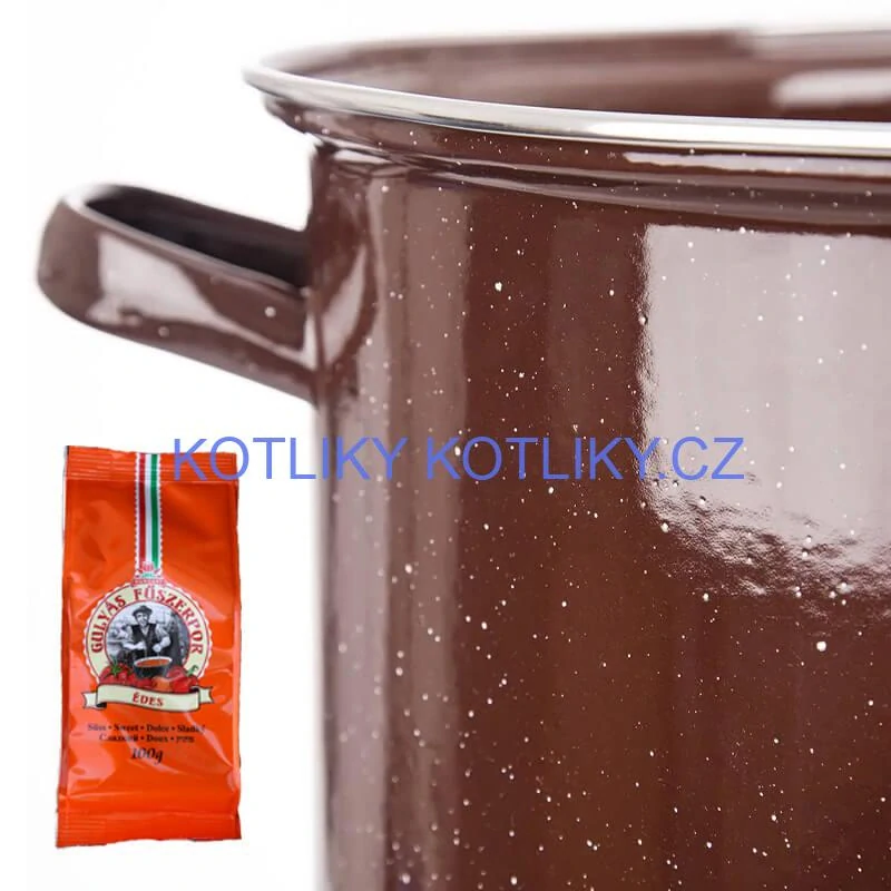 Hrnec hrubostenný smaltovaný + poklice 20 l FALCO + pepř na guláš - sladké 100 g