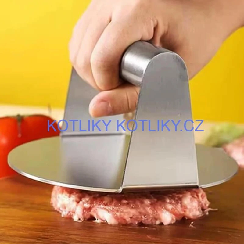 Nerezový lis na maso 14 cm HAMBURGER