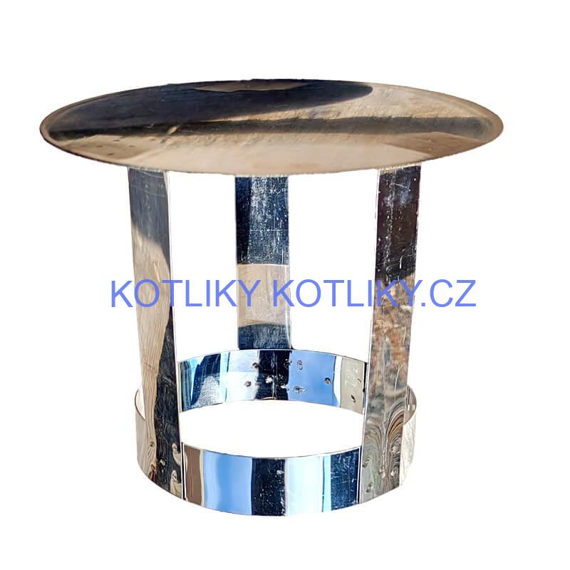 Nerezová stříška na kouřovod INOX