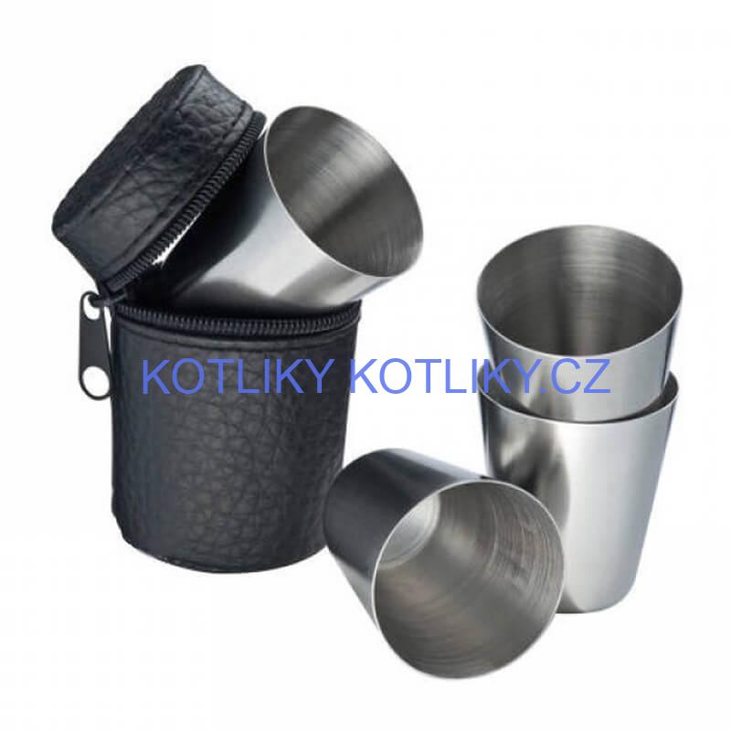 Turistické sklenice v pouzdru 4 ks 20 ml